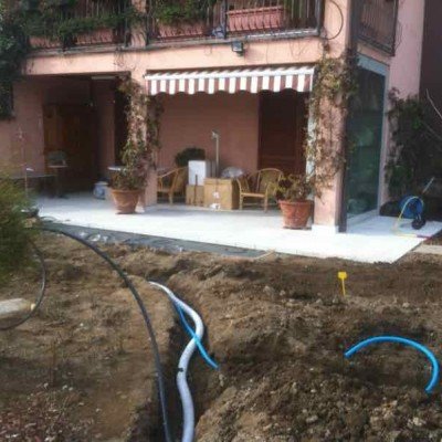 Costruzione giardino privato