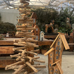 Albero di Natale ecologico in legno smontabile cm. 200 x 100