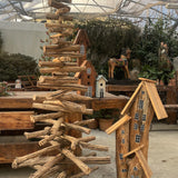 Albero di Natale ecologico in legno smontabile cm. 200 x 100