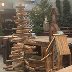 Albero di Natale ecologico in legno smontabile cm. 200 x 100