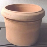 VASO IN TERRACOTTA CILINDRO  cm. 16  H. 12