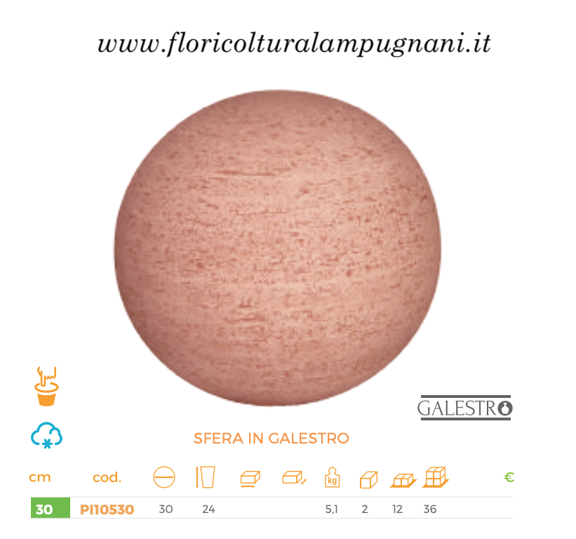 SFERA IN GALESTRO cm. 30